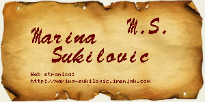 Marina Šukilović vizit kartica